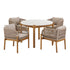 Terracina Garden set – Brown / Beige – 120/63×120/64 cm