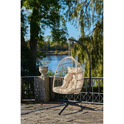 Patras Hanging Chair – Beige / Grey / Black