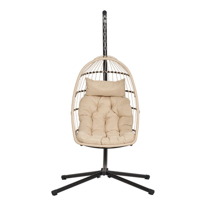 Patras Hanging Chair – Beige / Grey / Black