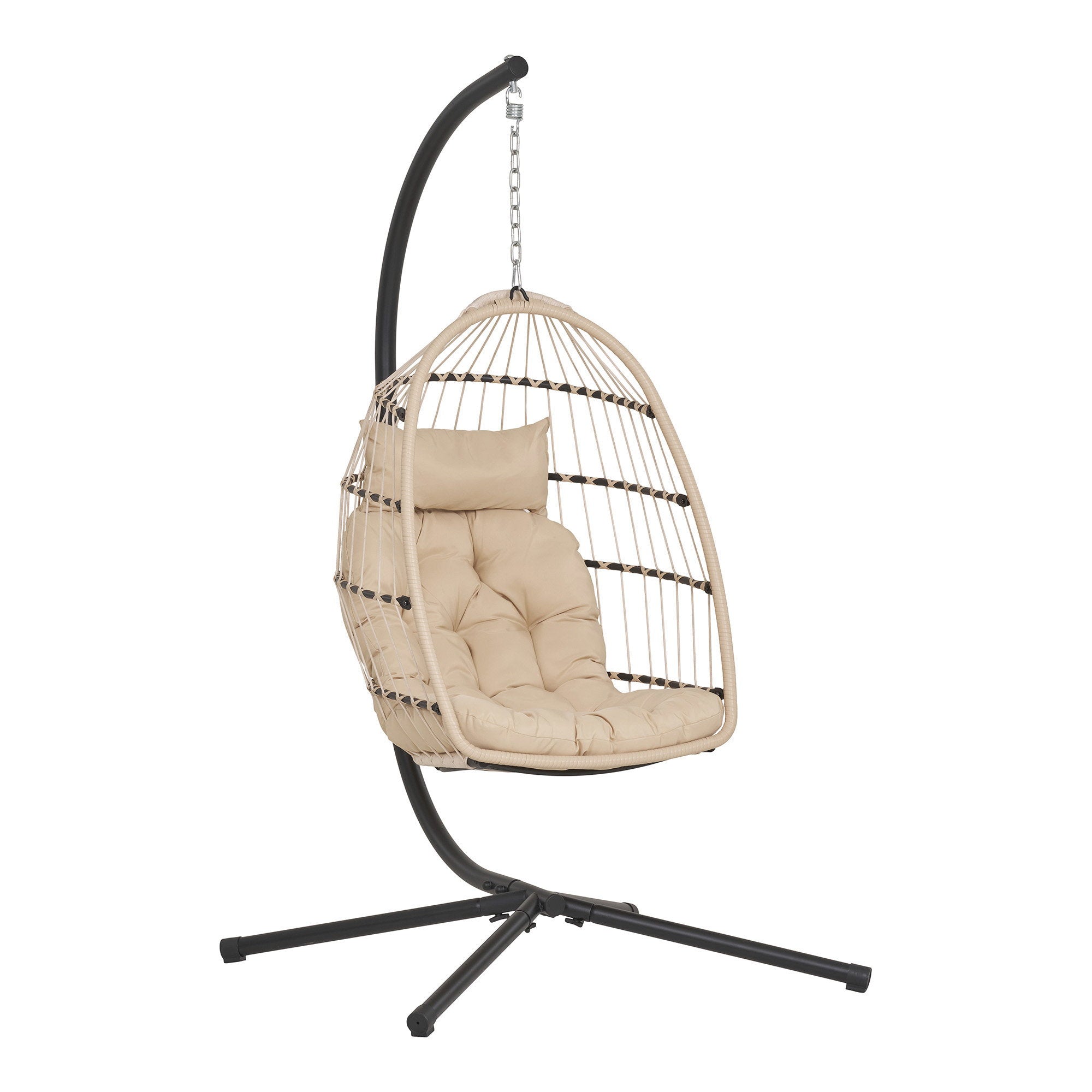 Patras Hanging Chair – Beige / Grey / Black